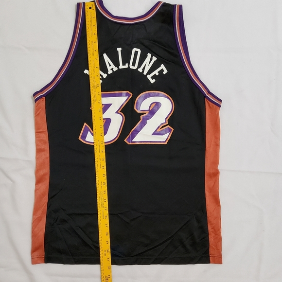 UTAH JAZZ BASKETBALL SHIRT JERSEY CHAMPION NBA SIZE 48 MEN BLACK - Picture 5 of 9